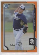 2015 Bowman Draft Chrome Orange Refractor 20/25 Zech Lemond #127 1u6