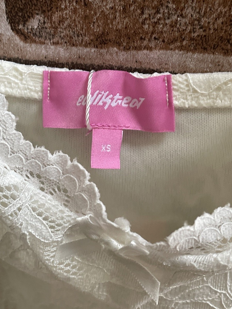 NWT EDIKTED STEPHANIE LACE MINI DRESS WHITE XS GRADUATION SPRING EASTER  DRESS | eBay