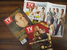 3-THE SOPRANOS  TV Guide Front Covers(JAMES GANDOLFINI/EDIE FALCO/DREA DE MATTEO