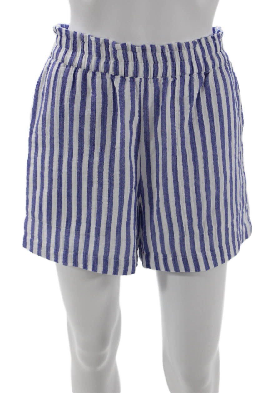 Rails Unisex Blue Striped Cotton Beach Shorts Size SFree Shipping in US $100+ Orders | $6.95 Orders Below