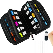 Flash Drive Case Storage Case USB Holder Storage Bag 20 Slots Black-20Slots