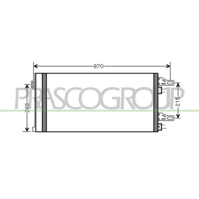 Kondensator Klimaanlage Prasco CI954C001 Prascoselection für Citroën Fiat Vorne