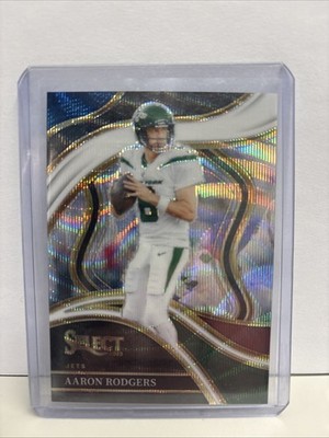 2023 Panini Select - Club Level Aaron Rodgers #300 Tri-Color Prizm /149