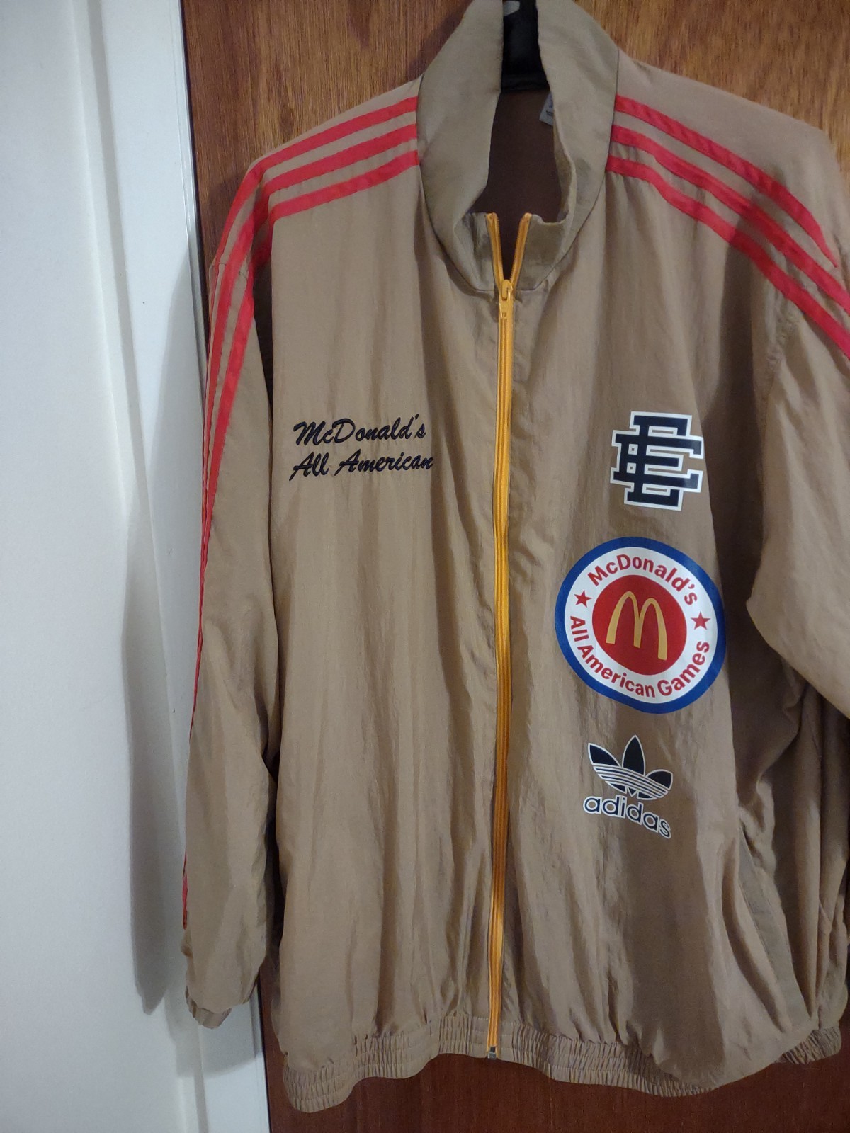 Men's Adidas x Eric Emanuel McDonalds All American Ceremony Jacket HI5589 XL 