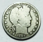 *1907 D BARBER HALF DOLLAR*  NR #C1840