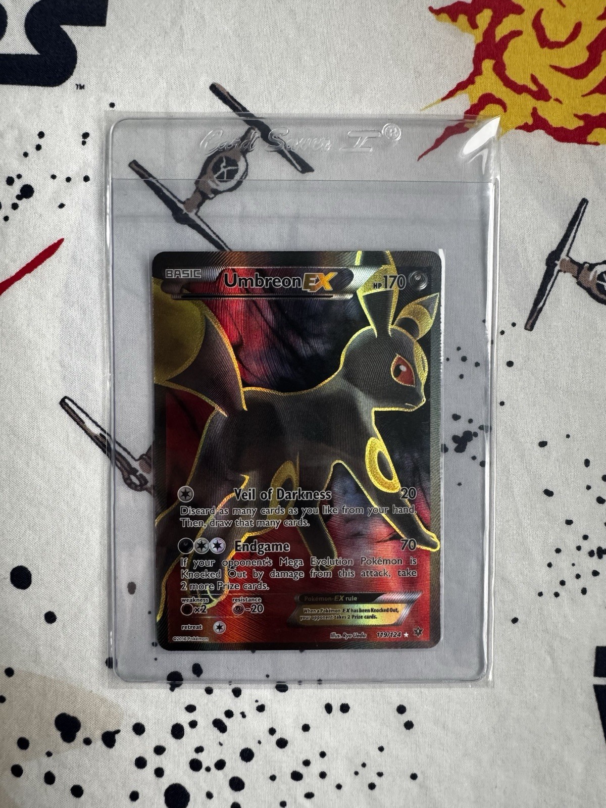 Umbreon EX 119/124 XY Fates Collide Holo Full Art Ultra Rare NM Near Mint Card