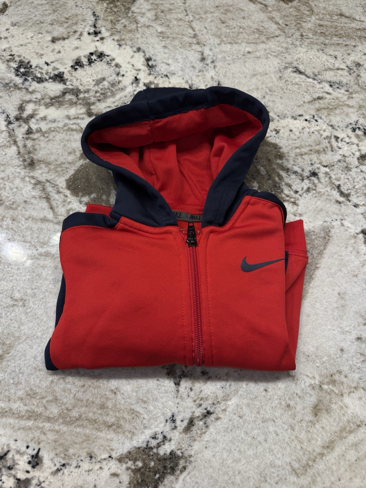 SACAI X NIKE Giacca Nike ragazzo full zip taglia 24 mesi rossa con maniche blu