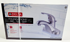 Delta B510LF-SSPPU-ECO 4in Centerset Single-Handle Faucet Brushed Nickel New