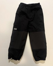 Helly Hansen Kids Shelter Pants Sz 4 104/4 Weather Snow Pant Black