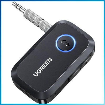 Bluetooth 6.0 Adapter Auto Freisprechen Musik Klinke Universal Schwarz