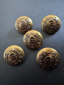 Boutons métal Gucci double G 20 mm (lot de 5)