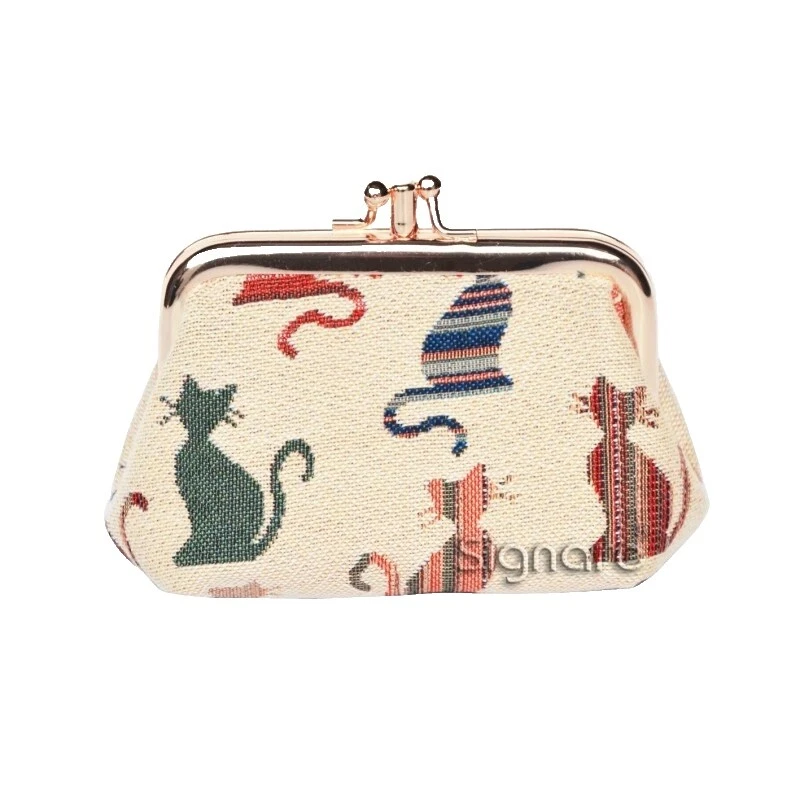 Animal Print Cat Clutch Bags & Handbags for Women