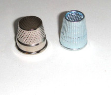 Fingerhut Finger Hut Nähschutz Metall mit Abrutsch Sicherung