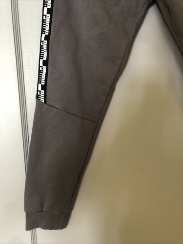 puma boy’s cotton fleece tape pants JR size L 14/16 - Picture 4 of 12