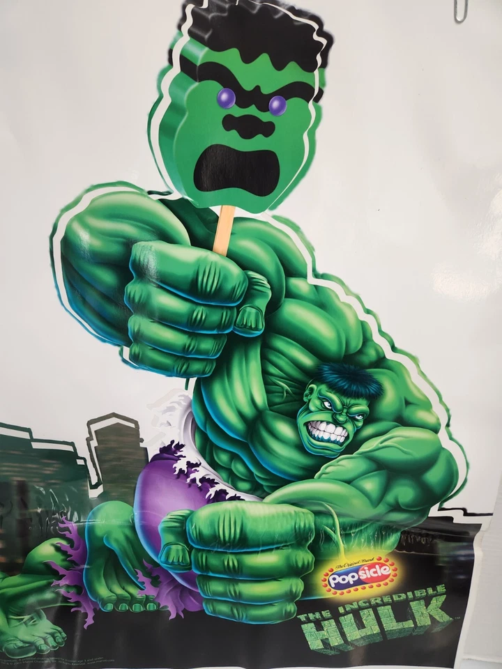 Calcomanía grande de paletas de personaje de Hulk Good Humor Foto 3 de 4