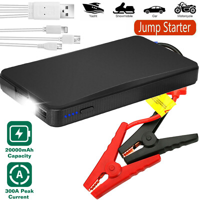 iMounTEK 20000mAh 12V Car Jump Starter Engine Battery Charger Power Bank 300A