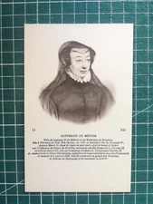 XH190 postcard fantasy circa 1900 Catherine de Medici