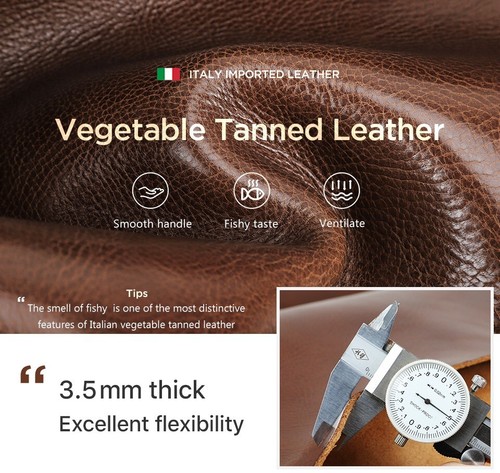 Cellphone Pouch For iPhone 16/15/14/13 Waist Bag For 6.9" Leather Phone Hoslter - Photo 2 sur 11