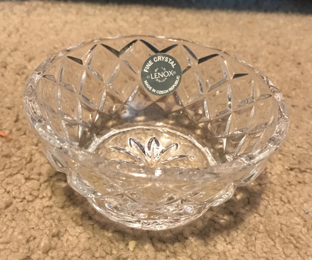 Lenox Crystal Diamond Bowl 3.5inch Lenox Collections Czech Republic