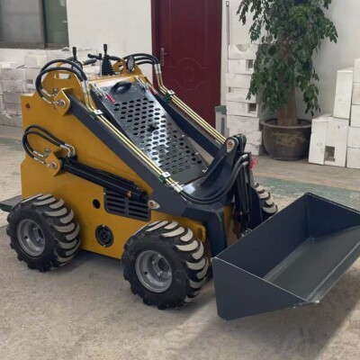 EPA 23HP Petrol Engine Wheel Type Skid Steer Loader in Stock USA Warehouse
