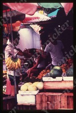 sl93 Original slide 1970's  Hong Kong Saio Village Market 846a