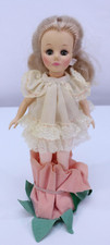 VTG 1975 Effanbee Doll Lace Dress Blonde Hair Hazel Green Eyes 12" 1176