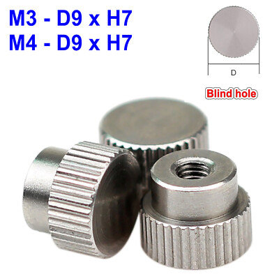 M3 - M10 Knurled Thumb Nuts High Type Stainless Steel Blind Hole Hand Grip Knobs