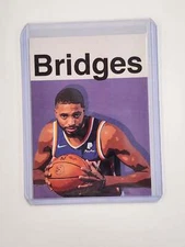 Mikal Bridges Artist Signed Basketball Art Card 1/10