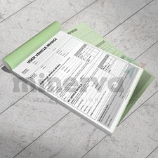A4 x1 Used Car Vehicle Sales Invoice Receipt Pad - Buying & Selling Motor Trade