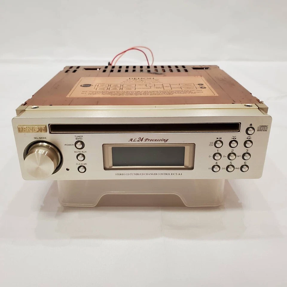Sintonizador de CD estéreo DENON DCT-A1 1DIN audio para automóvil modelo de gama alta funcionamiento confirmado Foto 3 de 3