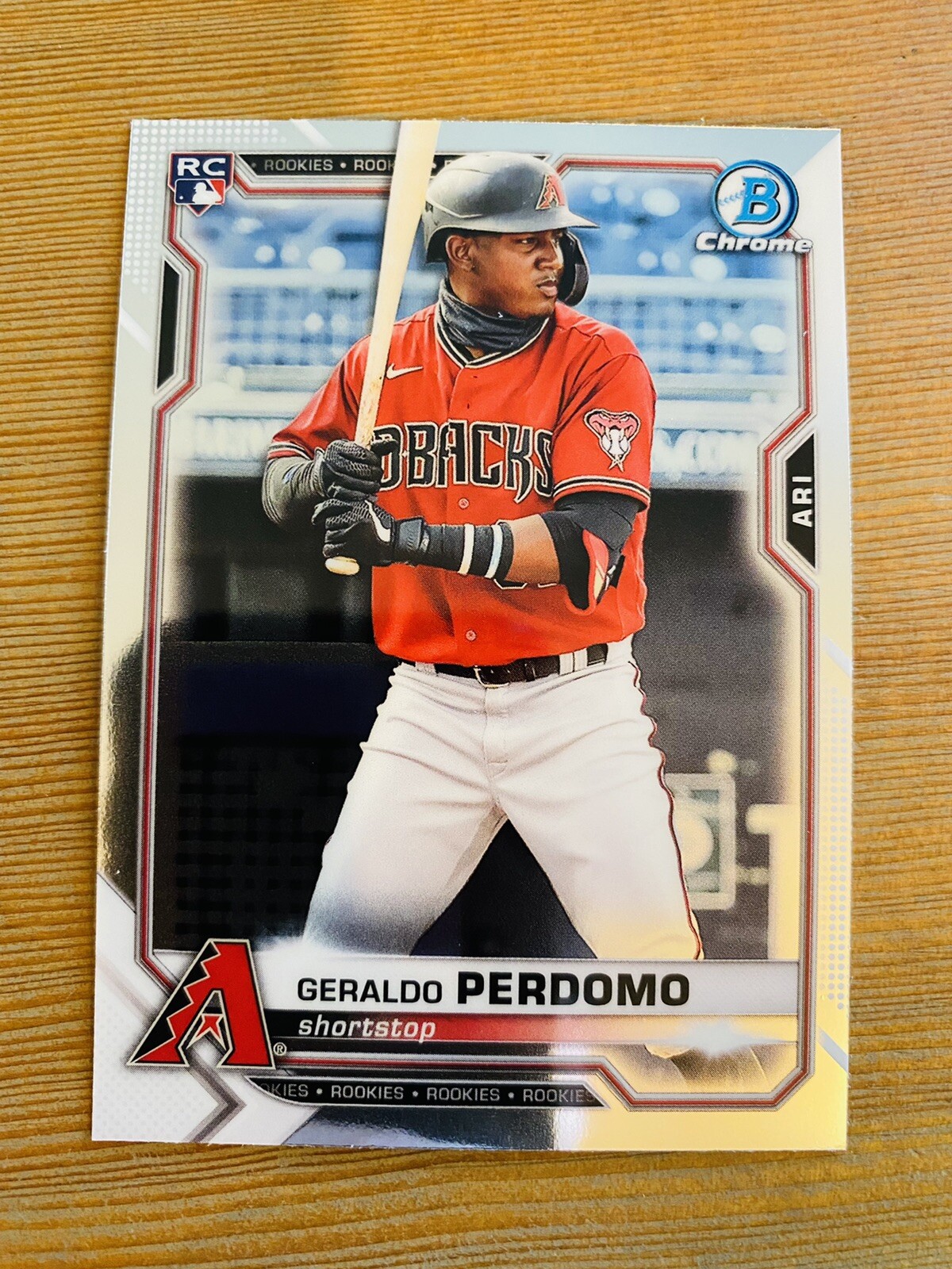 Geraldo Perdomo 2021 Bowman Chrome Rookie #98 Arizona Diamondbacks Rc