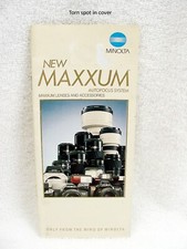 Minolta Maxxum Accessory  Lens Pamphlet  28p  Many Pics  Articles  7.25