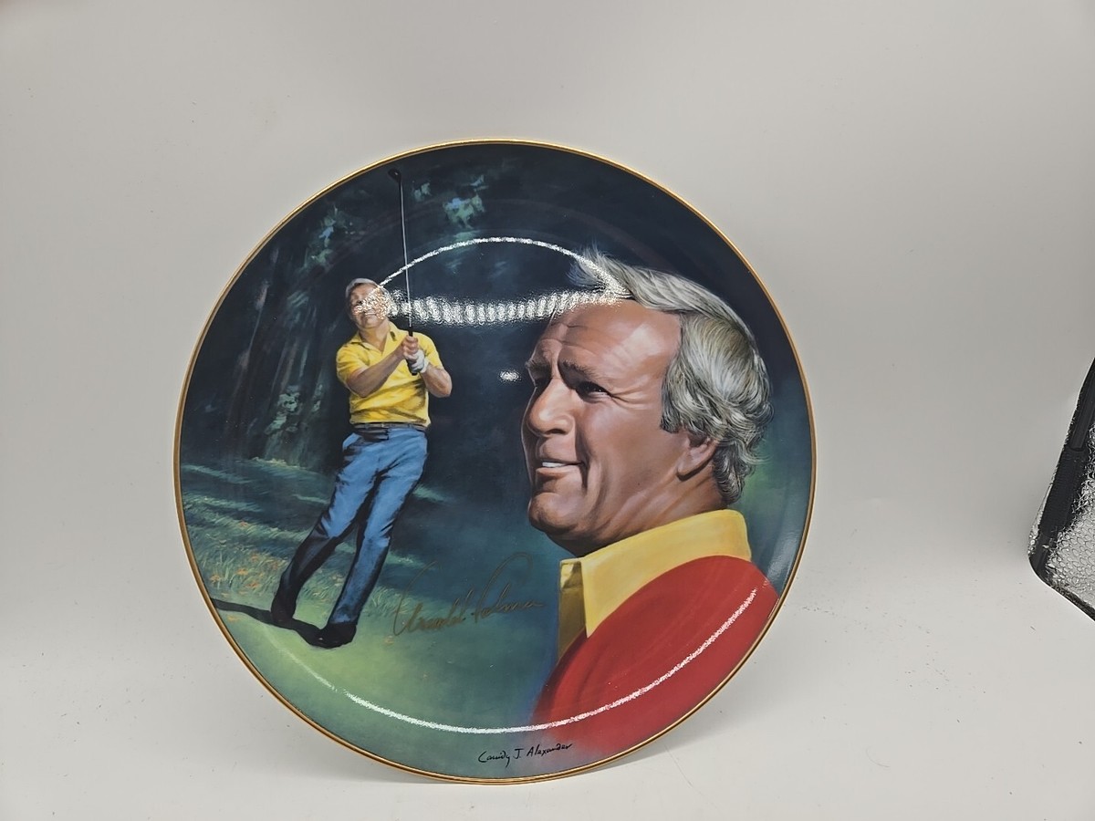 1983 Arnold Palmer “athlete of the decade” Signed Plate Pro