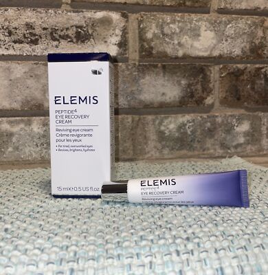 ELEMIS Peptide4 Eye Recovery Cream .5 oz Revives, Hydrates, Brightens Eyes NIB!!