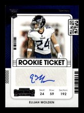 2021 Panini Contenders Rookie Ticket Reverse #194A Elijah Molden Auto - NM-MT