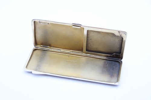 Rare Antique Silver Ladies Cigarette Vesta Case Combo Hallmarked Birmingham 1935 - Picture 8 of 12
