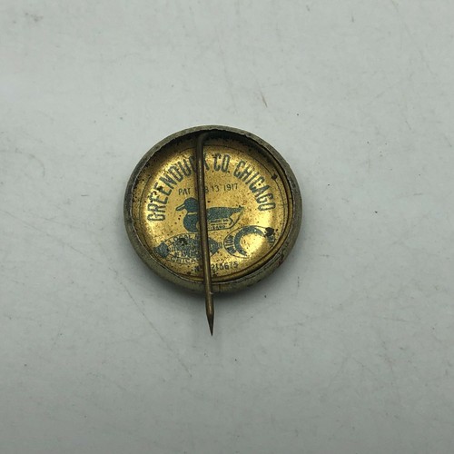 Pinback It's Spring Get A Pontiac Birds Advertising Button Pin 1917 Vintage Poor - Picture 12 of 12
