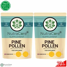 Pine Pollen Capsule, 8000mg-(99% Cracked Cell)-Testosterone & Sleep Aid-180Caps