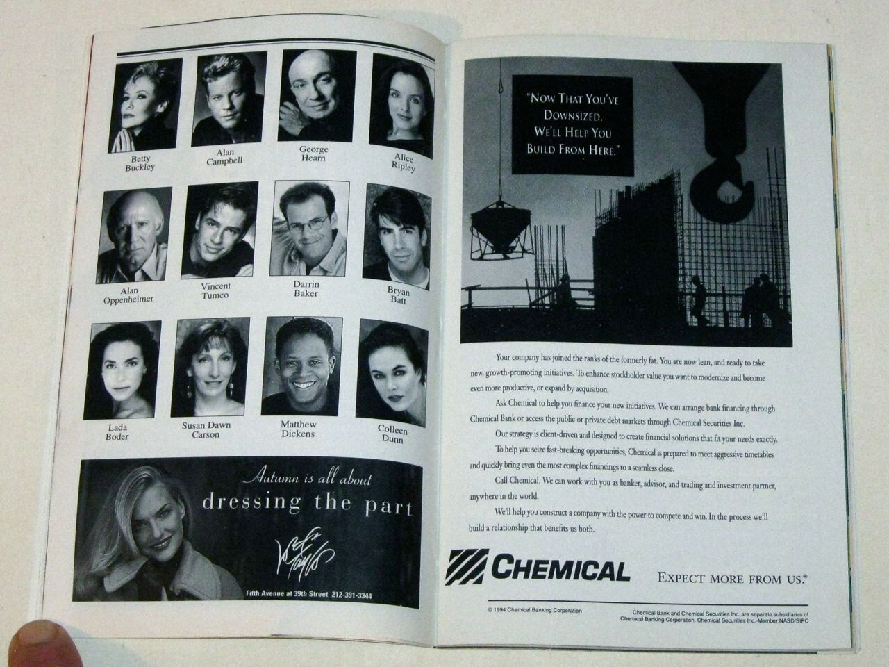 Vintage 1995 SUNSET BOULEVARD Broadway PLAYBILL & Tickets! Betty BUCKLEY!