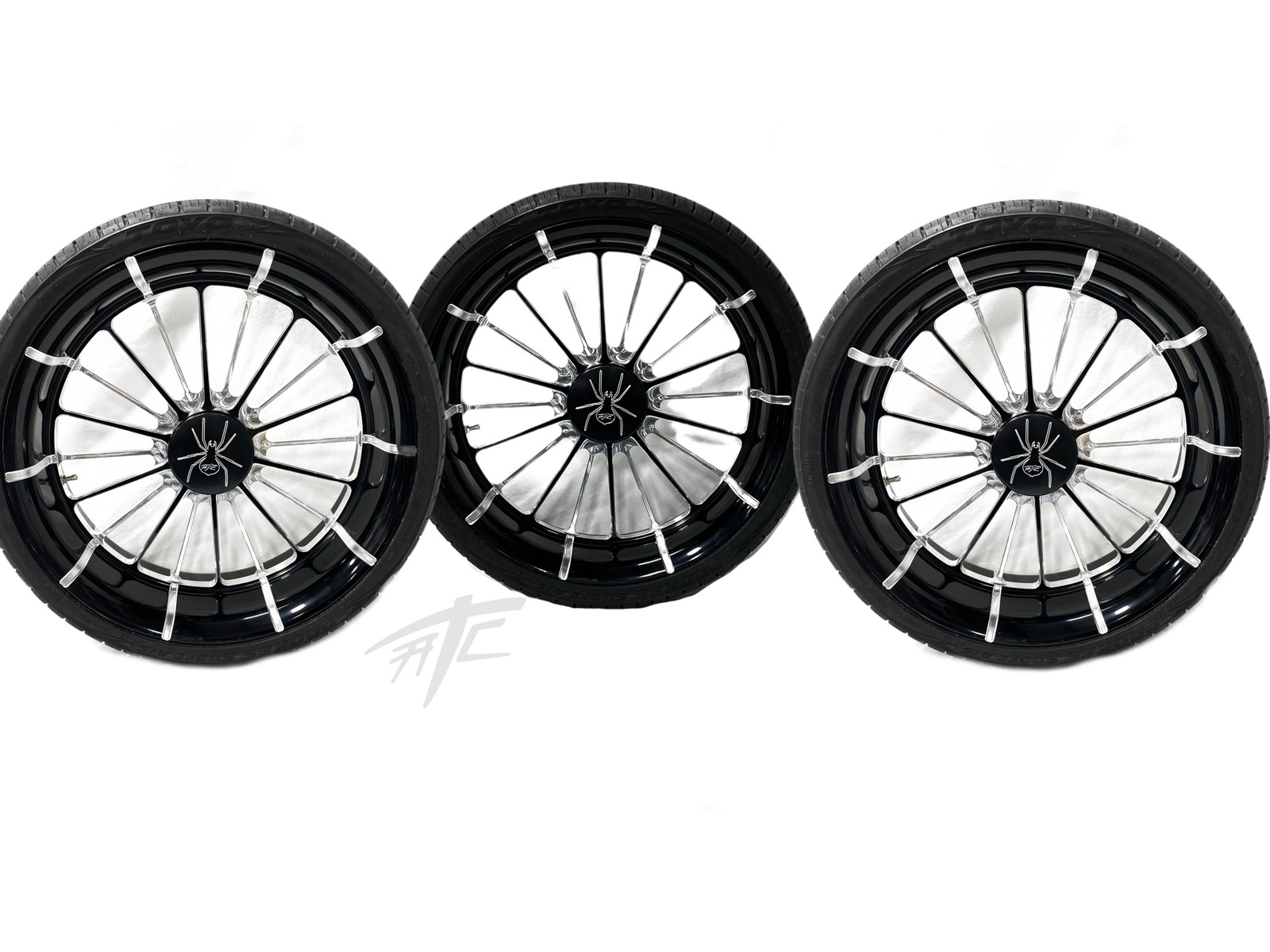 SPYDER 18" BLACK CONT INFIDEL WHEEL PKG(3) 2012-2016 CAN-AM SPYDER RS