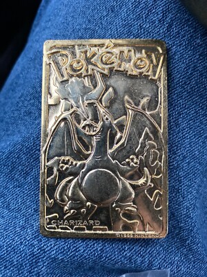 pokemon special edition 23 karat gold plated trading card charizard Pokémon Special Edition 23 karat Gold Plated Trading Card / #06 Charizard &  COA