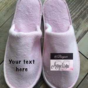 monogrammed slippers