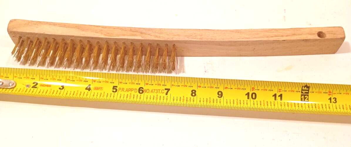 13.75" BRASS WIRE BRUSH CLEANING DETAIL BRUSHES eBay