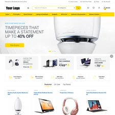 Electronics Shop Websites Design for Sale with Free VPS Web Hosting
