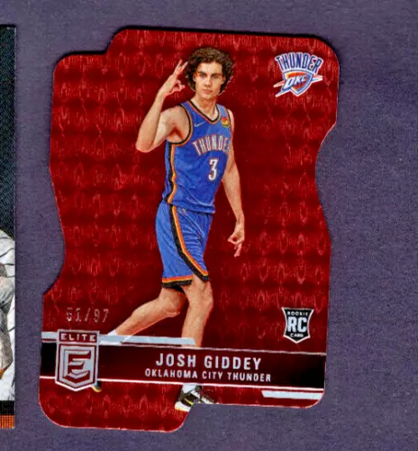 2021-22 PANINI DONRUSS ELITE ASPIRATIONS ROOKIE RUBY MINT #243 JOSH GIDDEY #/97