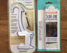 Childproof Door Lock Pinch Guard Bi-fold Door Lock for Kids Pets NIP