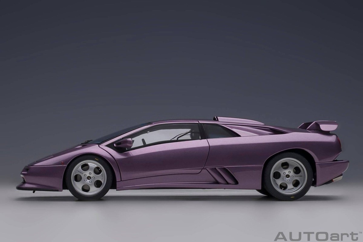 LAMBORGHINI DIABLO SE30 JOTA SE30 VIOLA PURPLE 1:18 COMPOSITE by