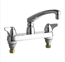 Chicago Faucet WWG 1100-XKABCP Commercial 2 Hole Low Arc Kitchen