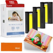 Canon KP-108IN Color Ink Paper Set 4x6 for Canon Selphy CP1300 1200 910 1500 Lot