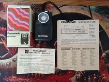 Vintage 1970's Panasonic Transistor AM Radio R-1052 With Box  Papers Works 